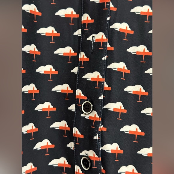 FRONT ROW SHOP DRESS W/AIRPLANES AND CLOUDS - Picture 3 of 4